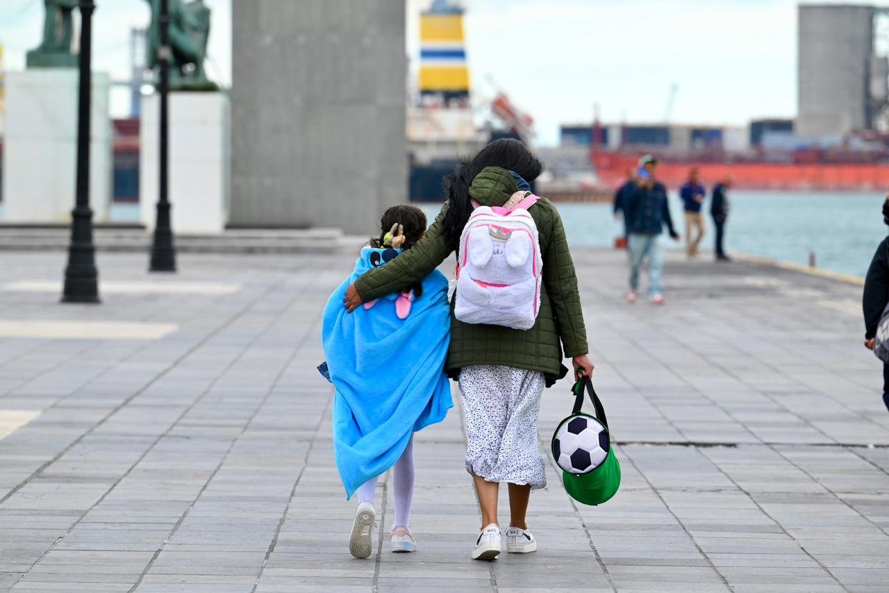 Persiste viento del norte por Frente Frío No.33 en la ciudad de Veracruz