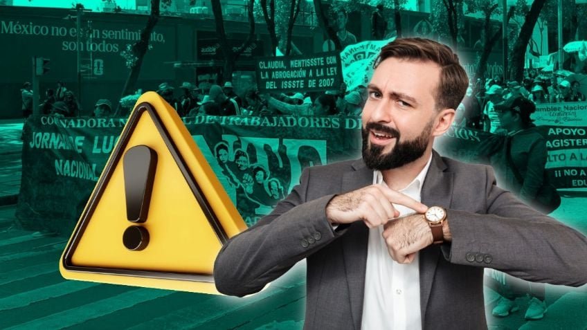 Anuncian MEGA MARCHA de la CNTE este viernes 15 de mayo: rutas, calles cerradas y alternativas viales