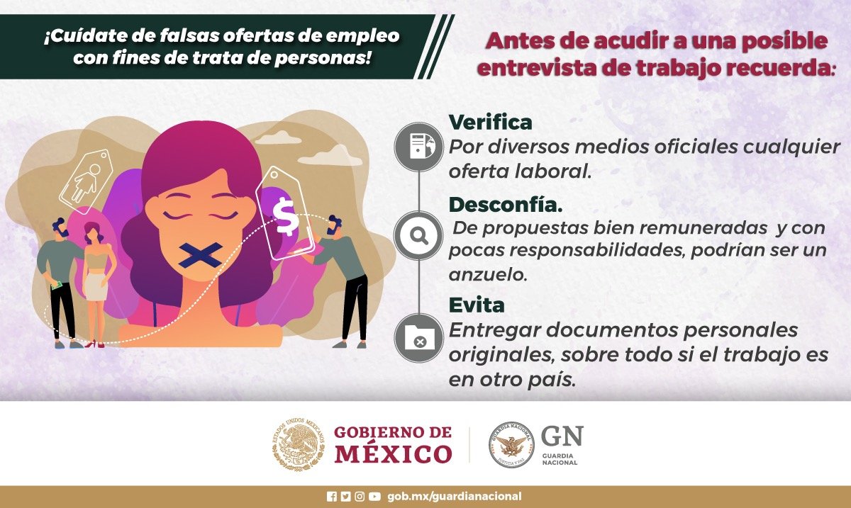 Ofertas falsas de empleo y trata de personas 