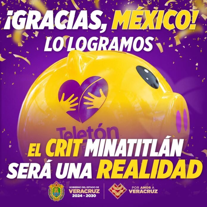 Teletón cumple la meta y Minatitlán tendrá CRIT